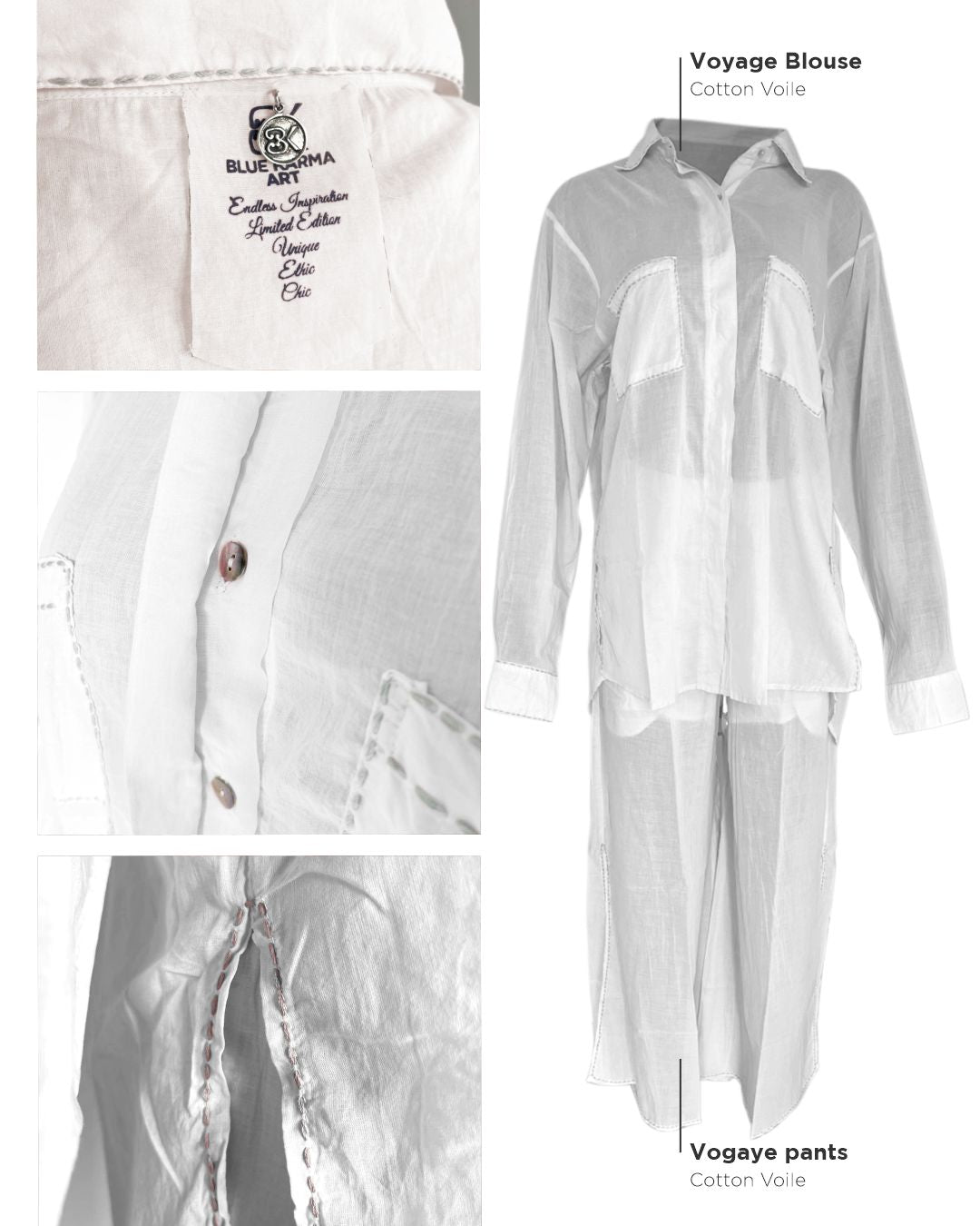 Voyage Blouse in White