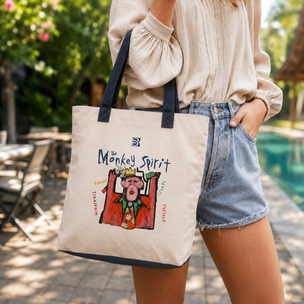 The Monkey Spirit Canvas Tote – Carry the Art