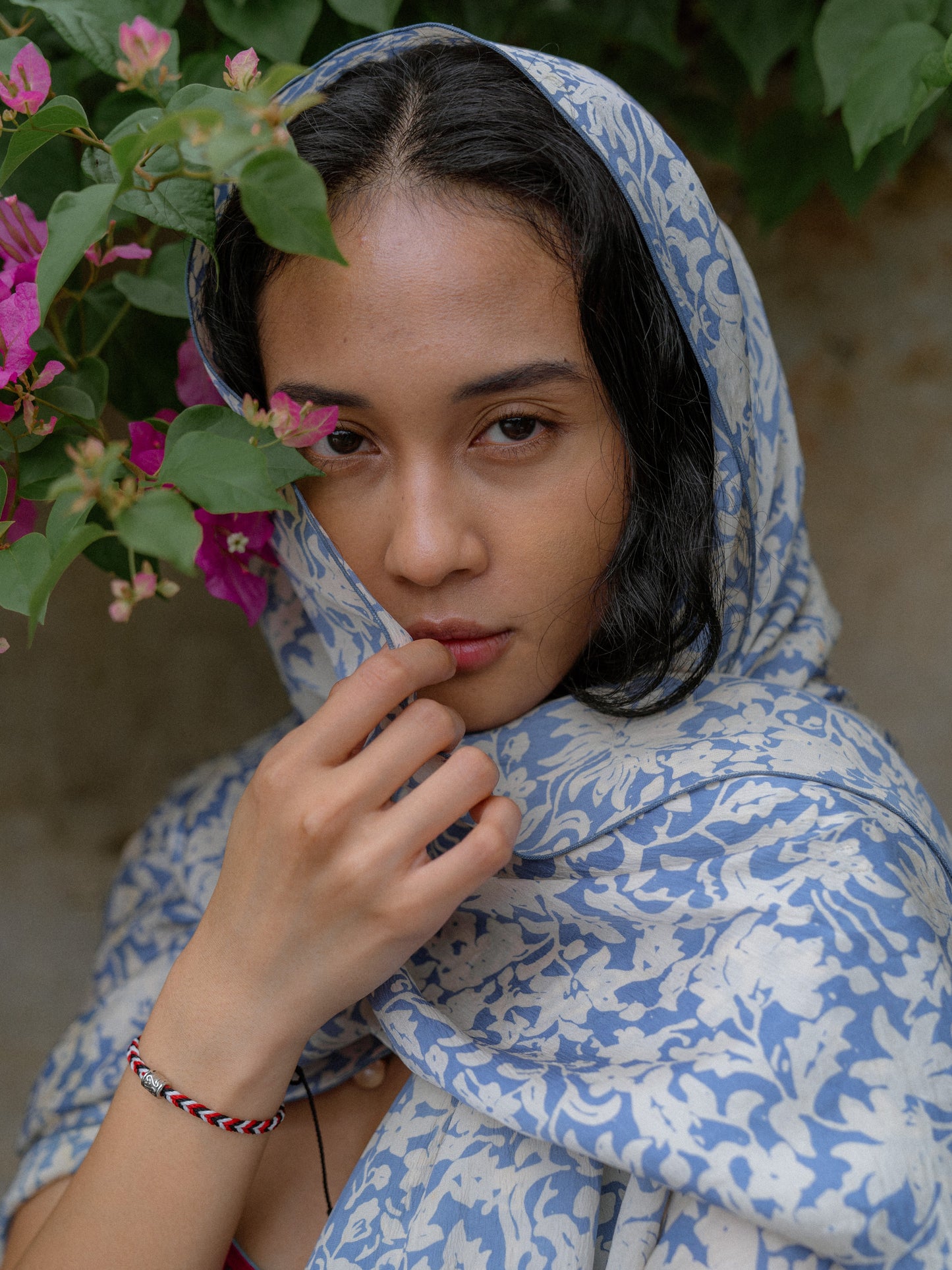 Batik Satin Silk Scarf