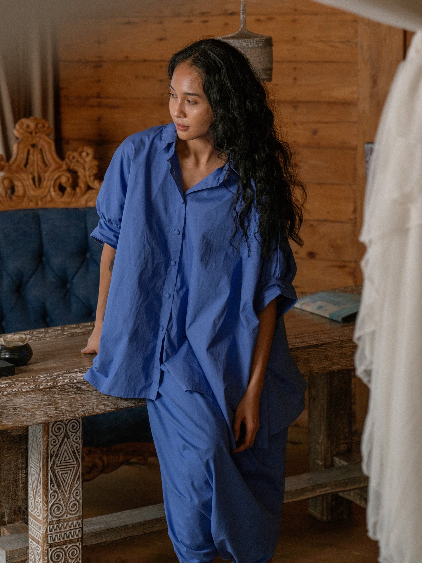 Crinkle Blouse & Hiiragi Pant Set