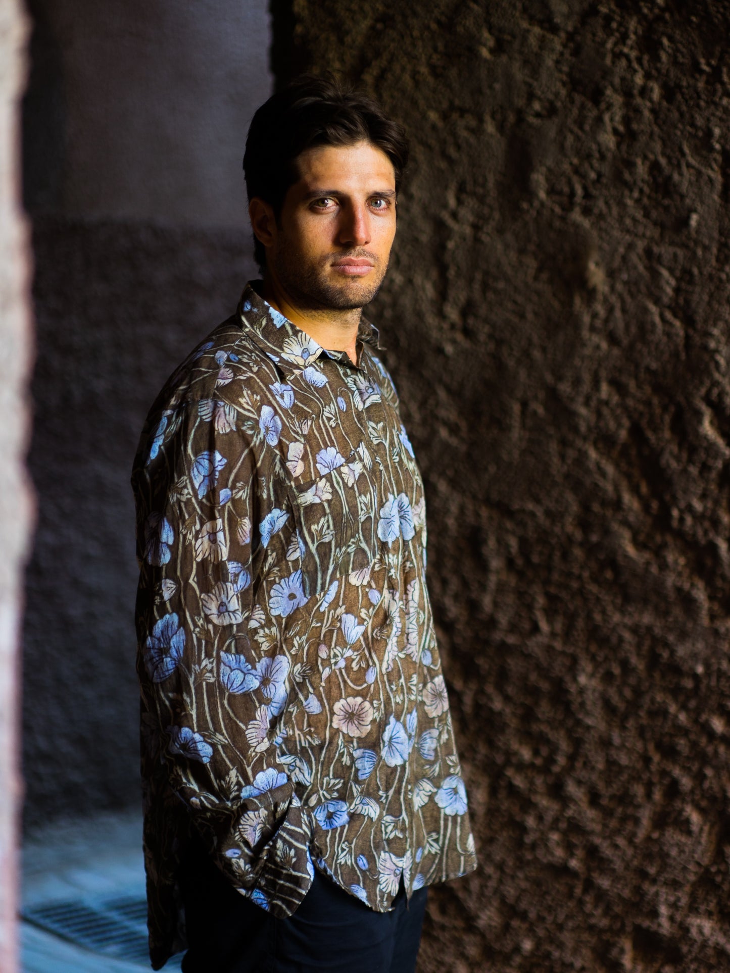 Ma Chemise Blouse - Brown Flower Edition