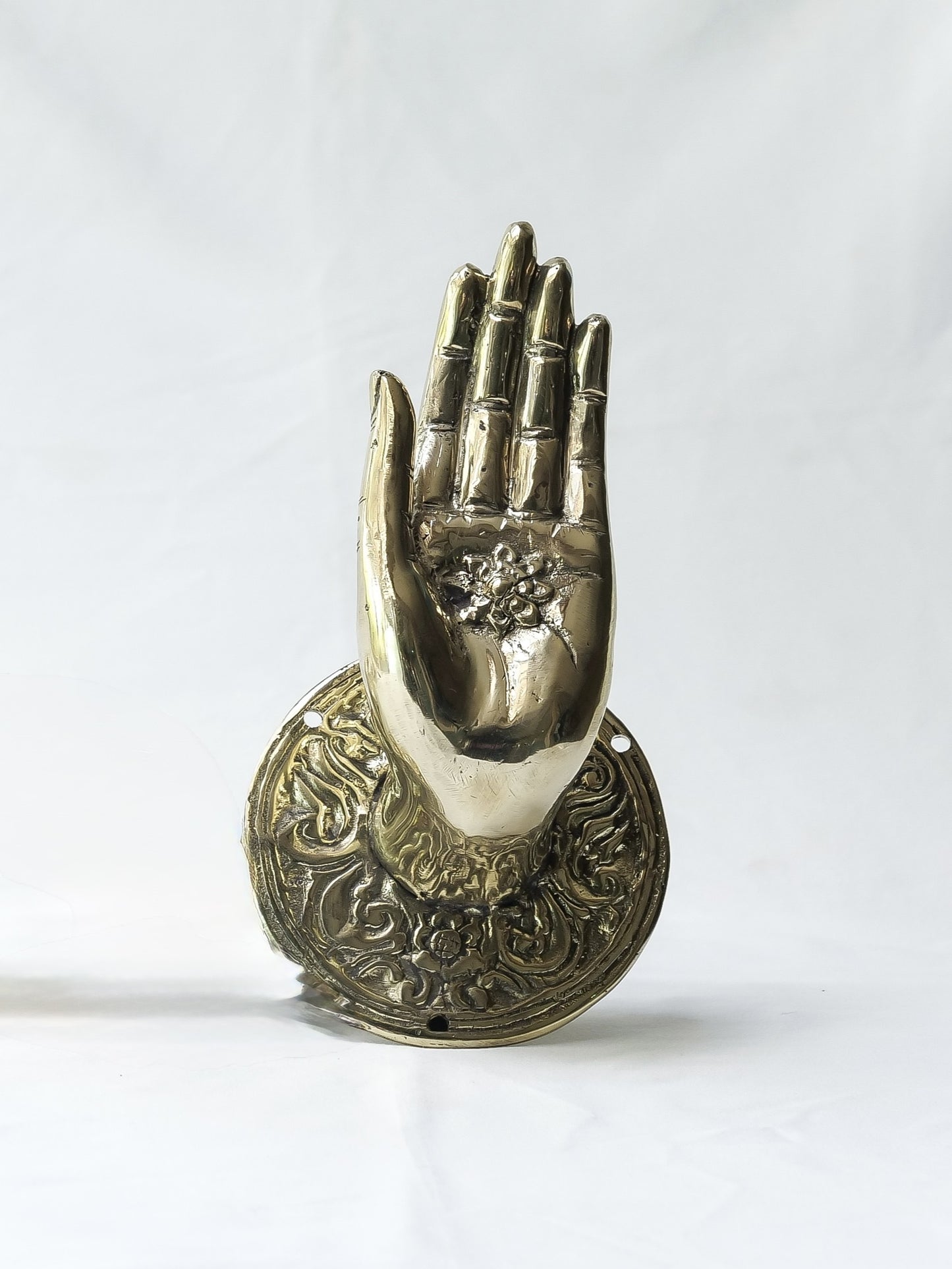 Buddha Hand Blessing in Gold