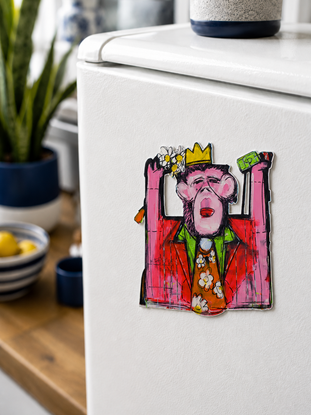 The Monkey Spirit Fridge Magnet – A Little Piece of the Art