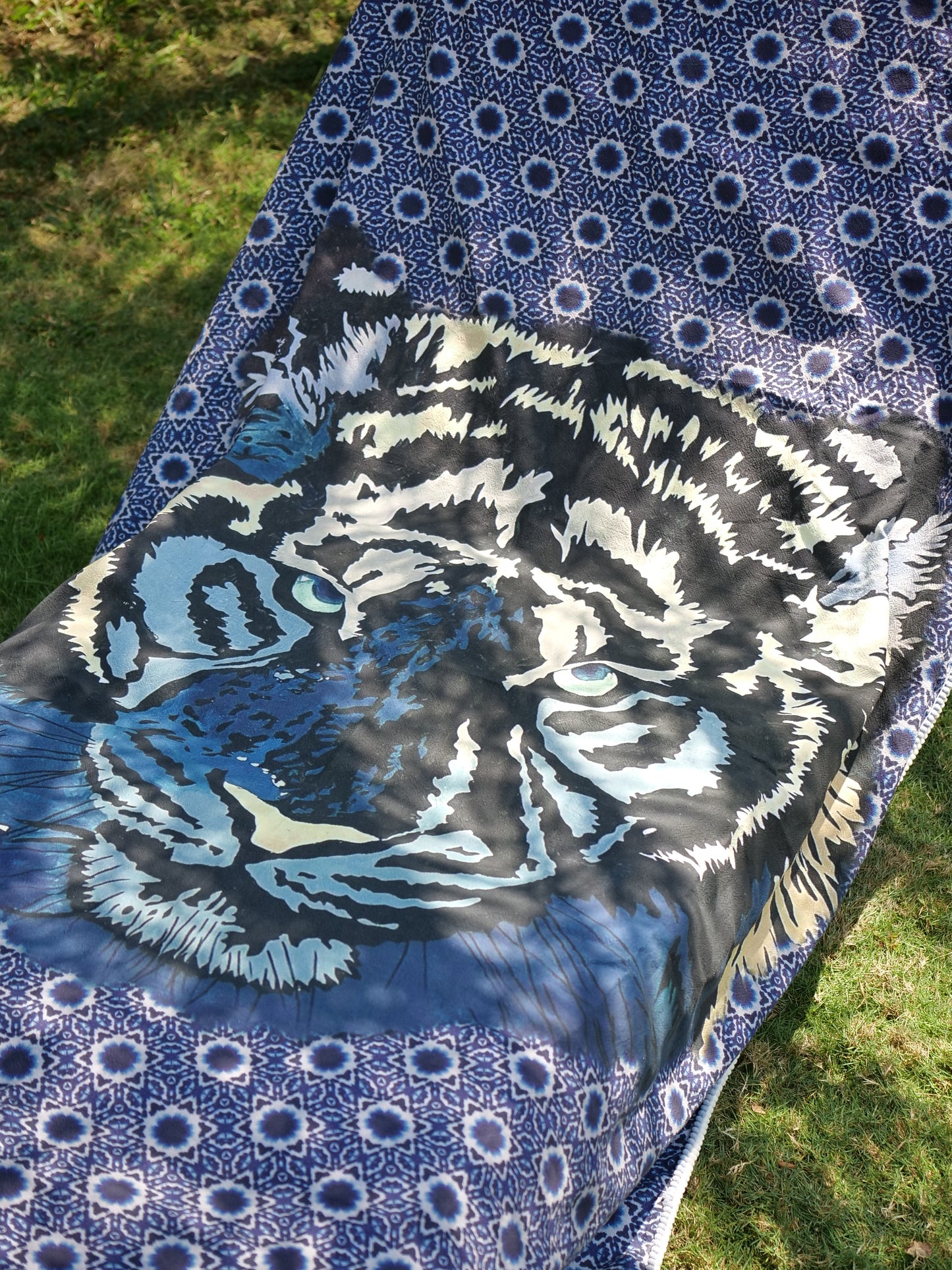 Blue Tiger Towel