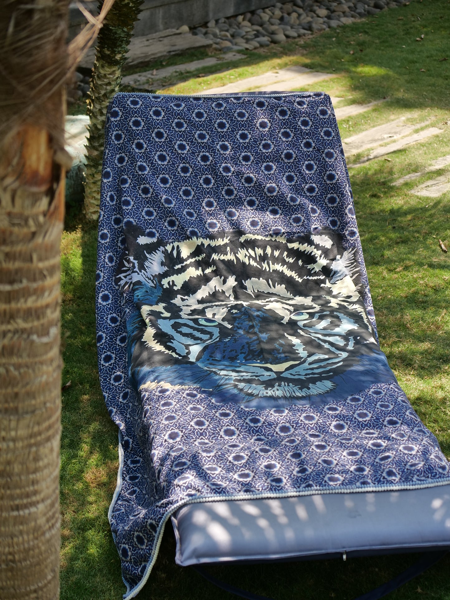 Blue Tiger Towel