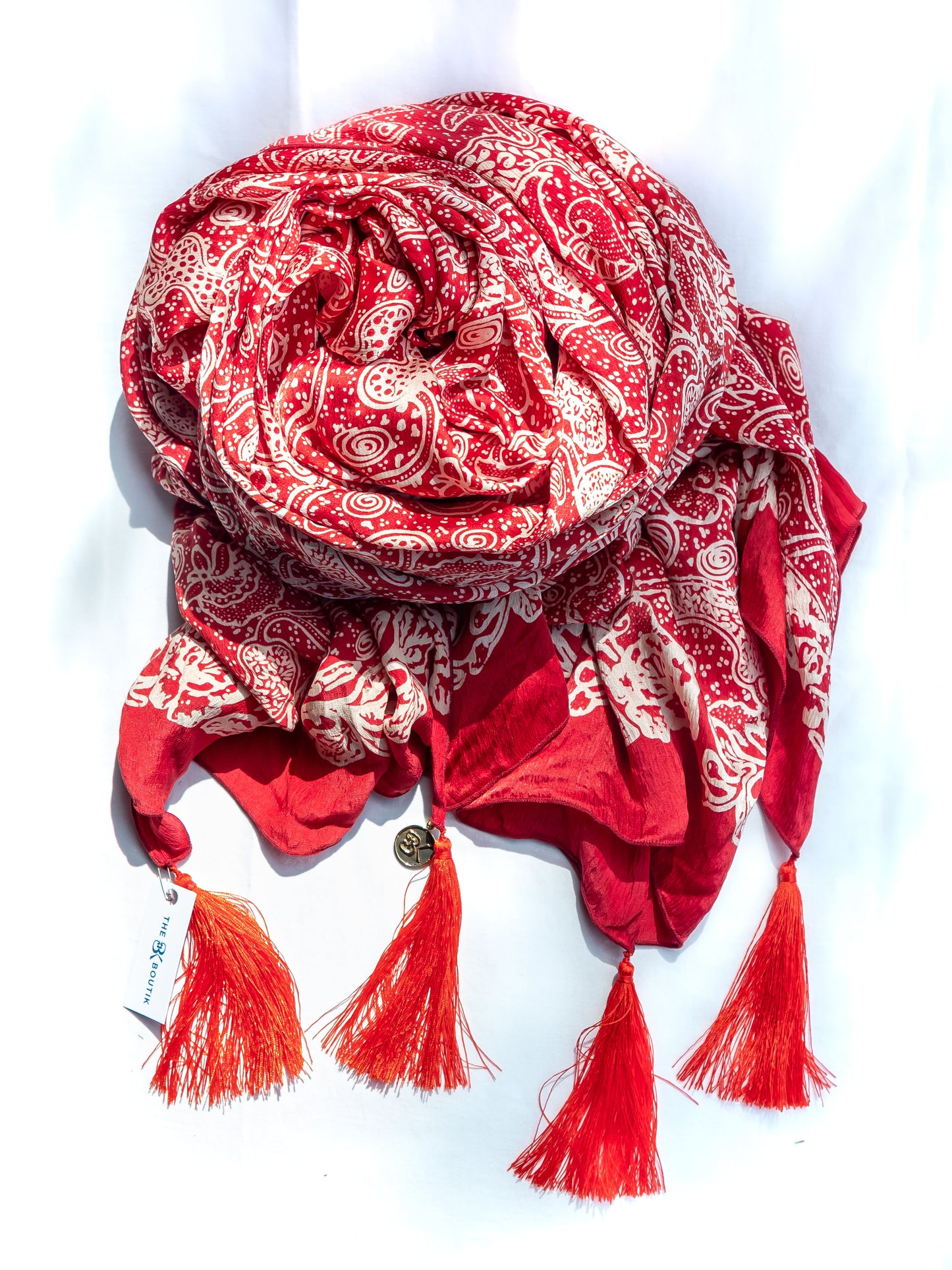 Batik Satin Silk Scarf
