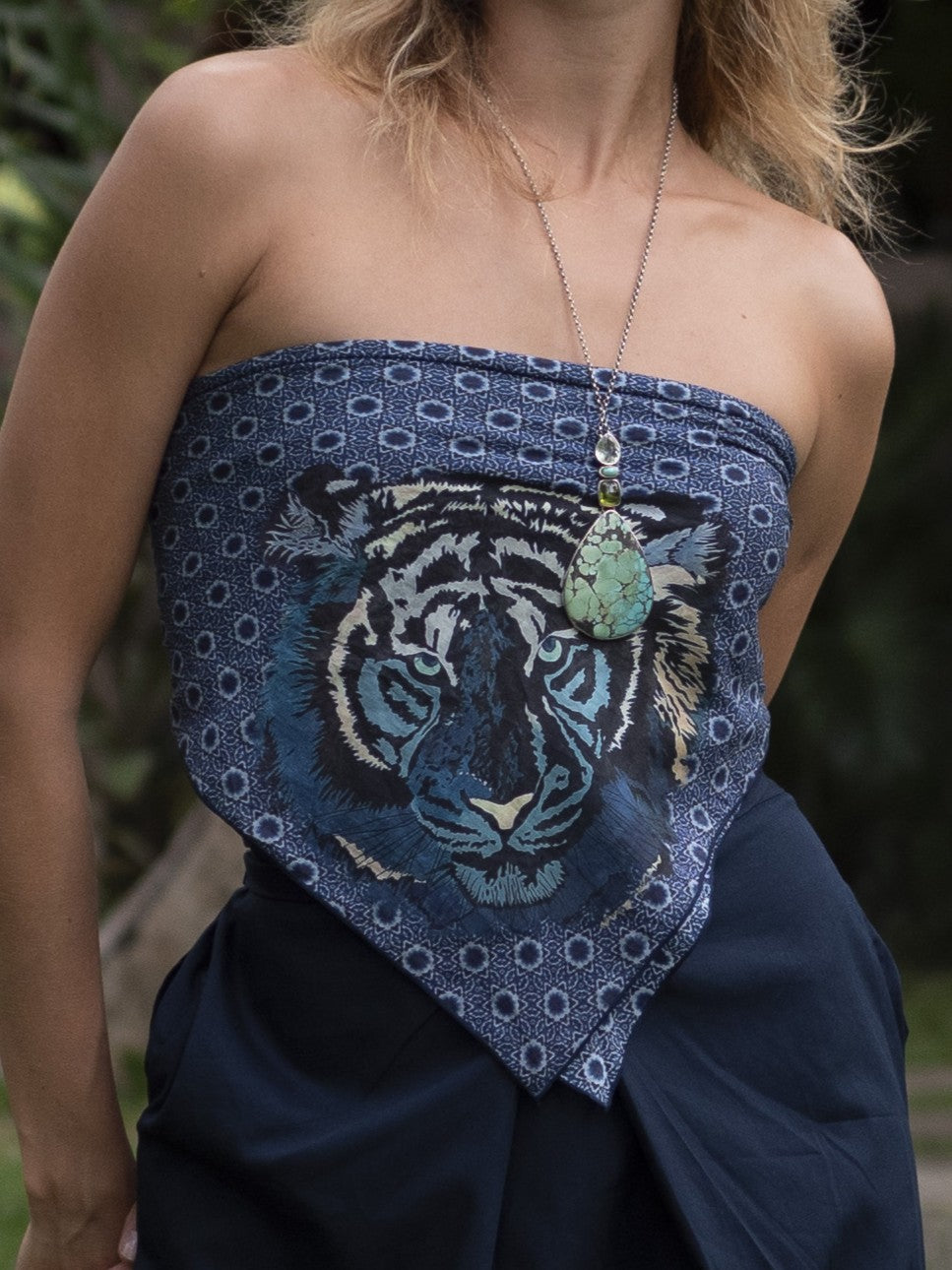 Blue Tiger Bandana