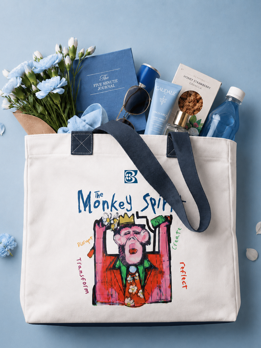 The Monkey Spirit Canvas Tote – Carry the Art